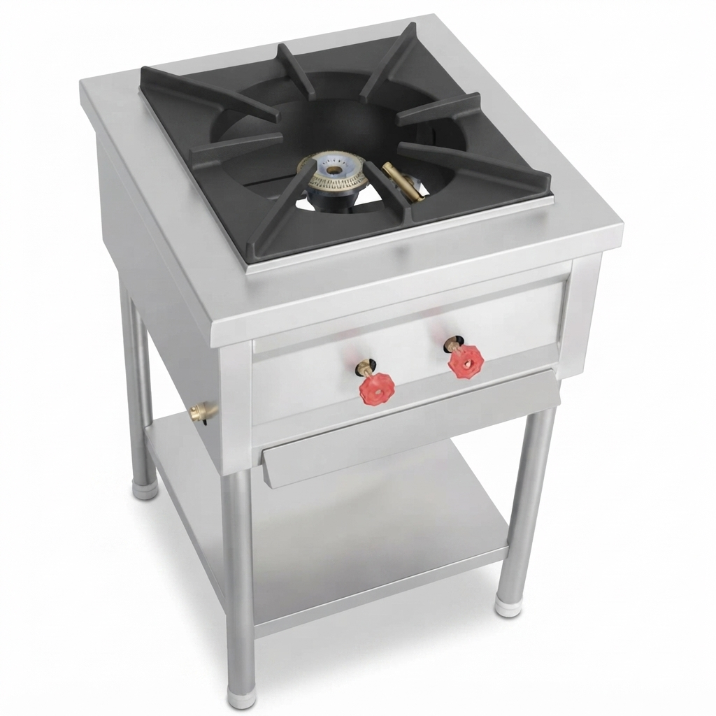 SS Single Burner North Indian Cooking Range