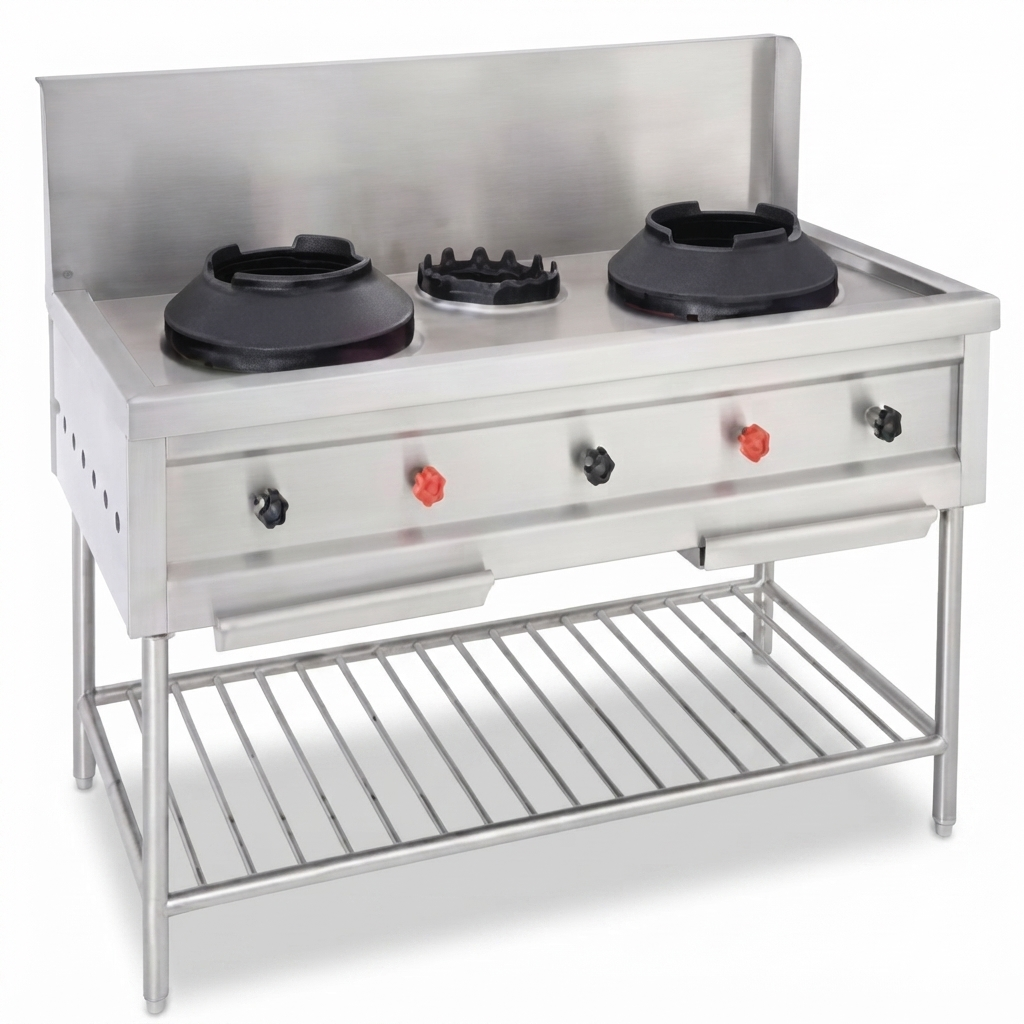SS 2 + 1 Chinese Cooking Range