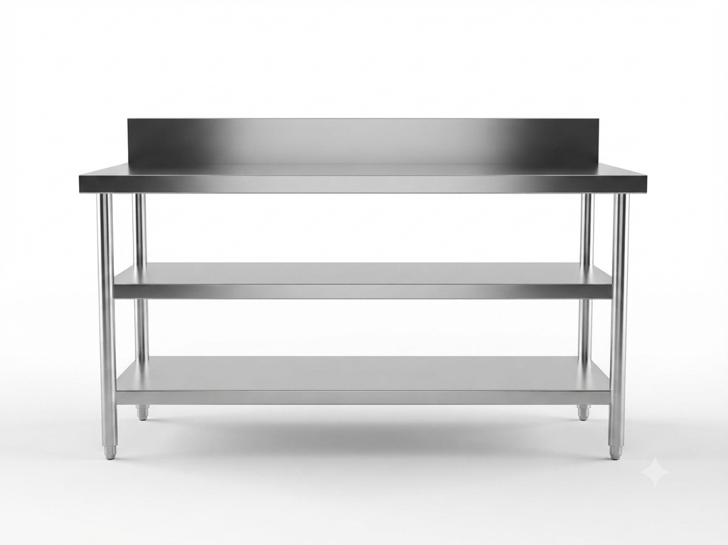 SS Working Table 2 Under Shelves (2US)