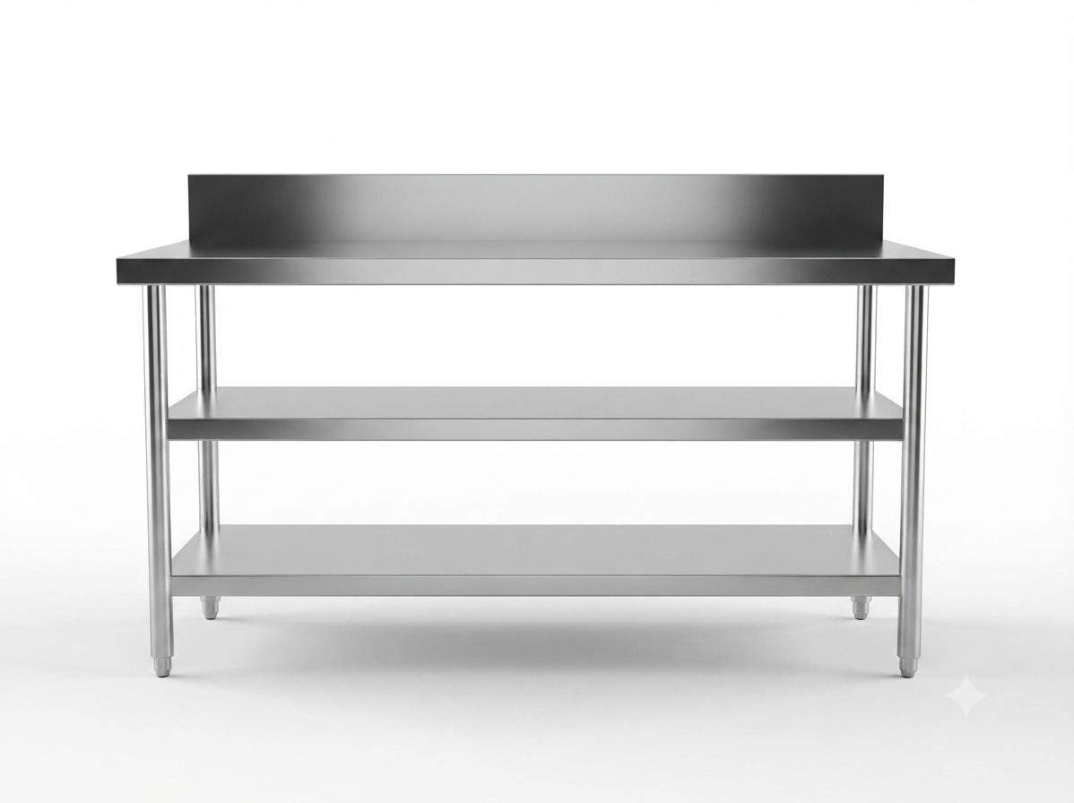 SS Working Table 2 Under Shelves (2US)