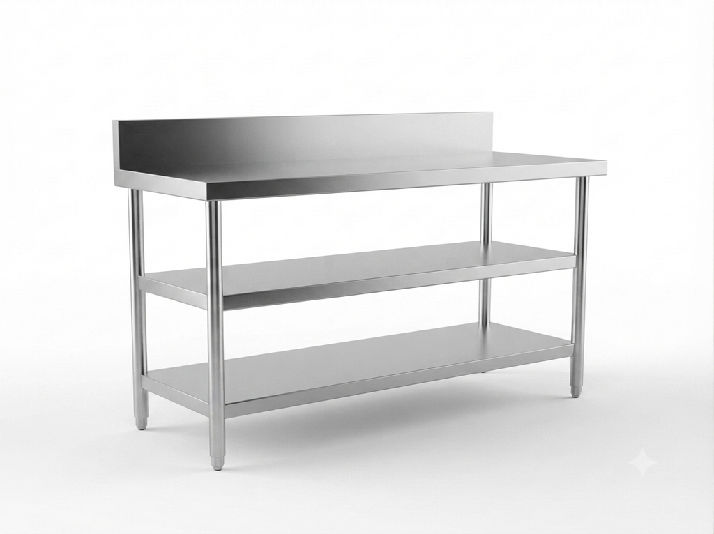 SS Working Table 2 Under Shelves (2US)